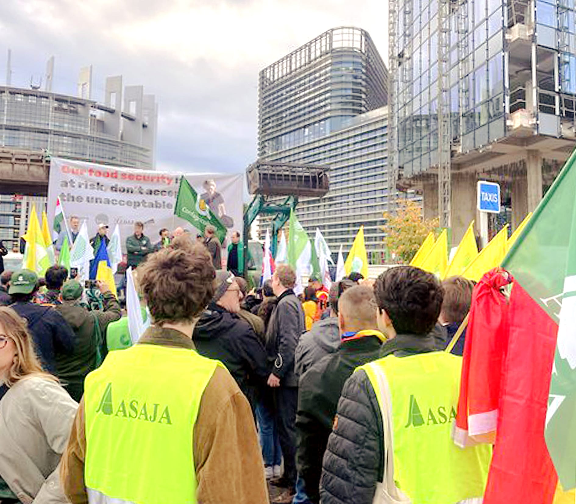 Manifestación anterior de agricultores en Bruselas